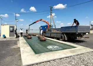 Строительство автомобильных весов в приямке под «к...