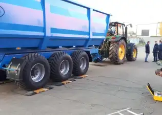 Раздельное взвешивание грузовых автомобилей